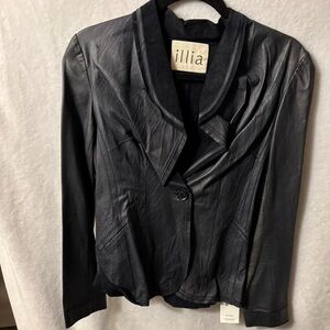 Illia Women's Dark Leather Jacket